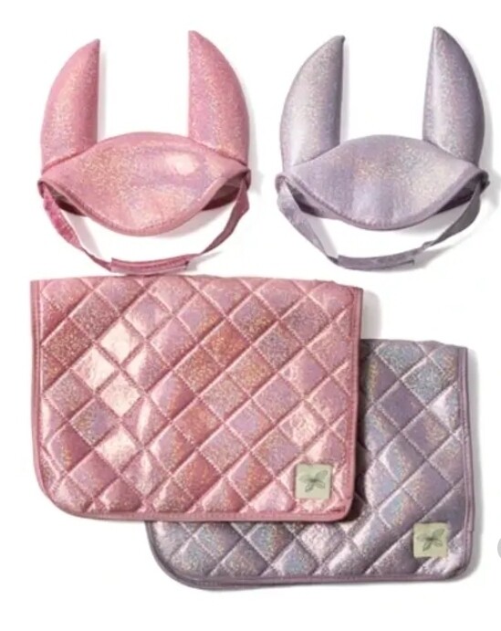 saddle pad with ear net sparkle
