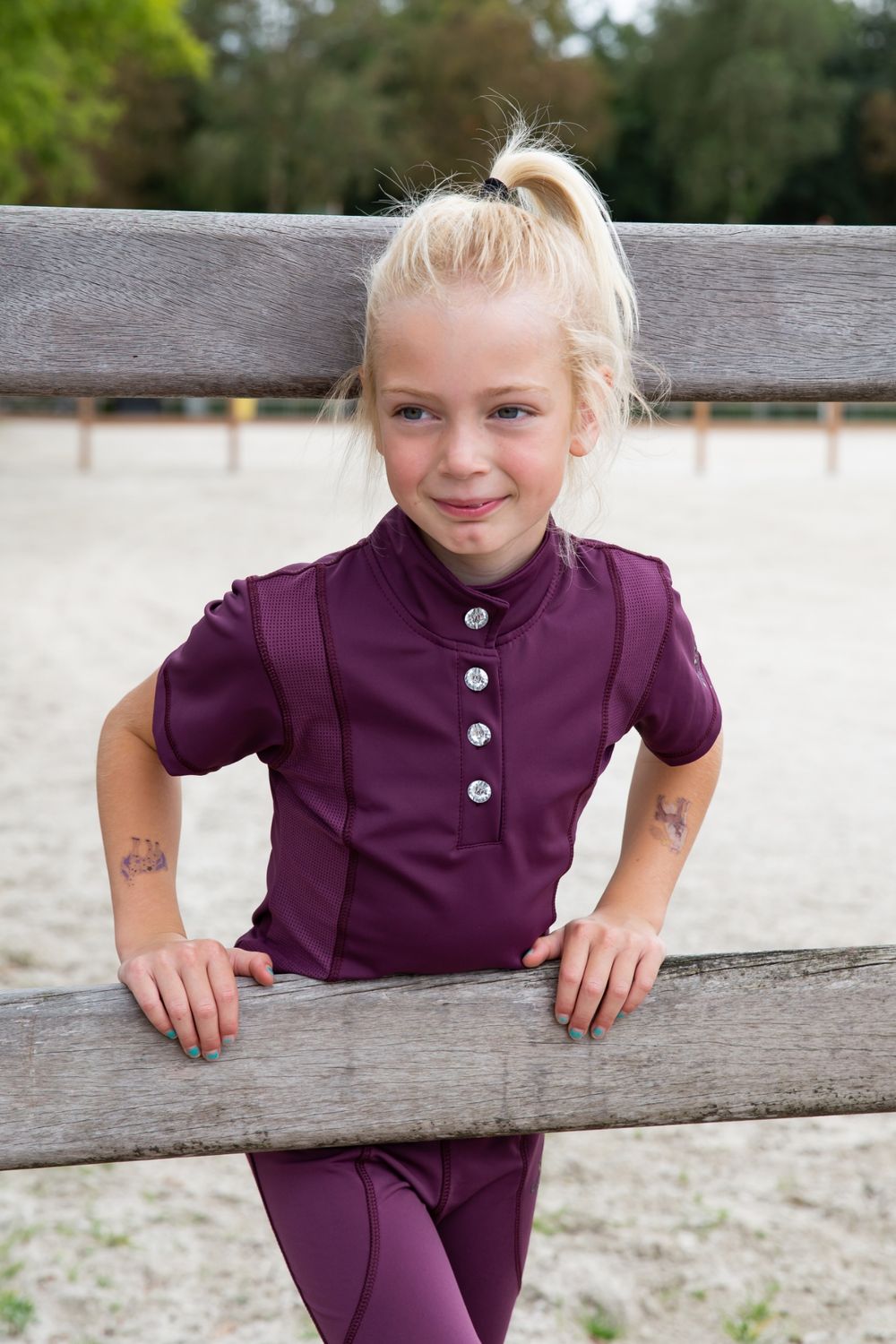 MbF Mesh Air shortsleeve plum