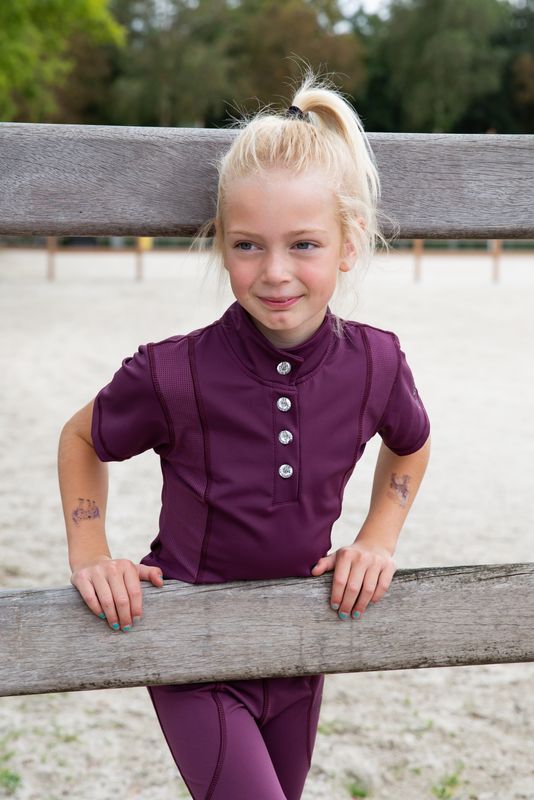 MbF Mesh Air shortsleeve plum