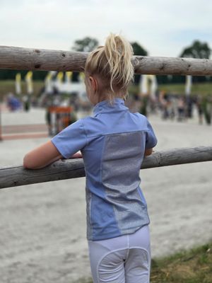 MbF Mesh Sparkle licht blauw