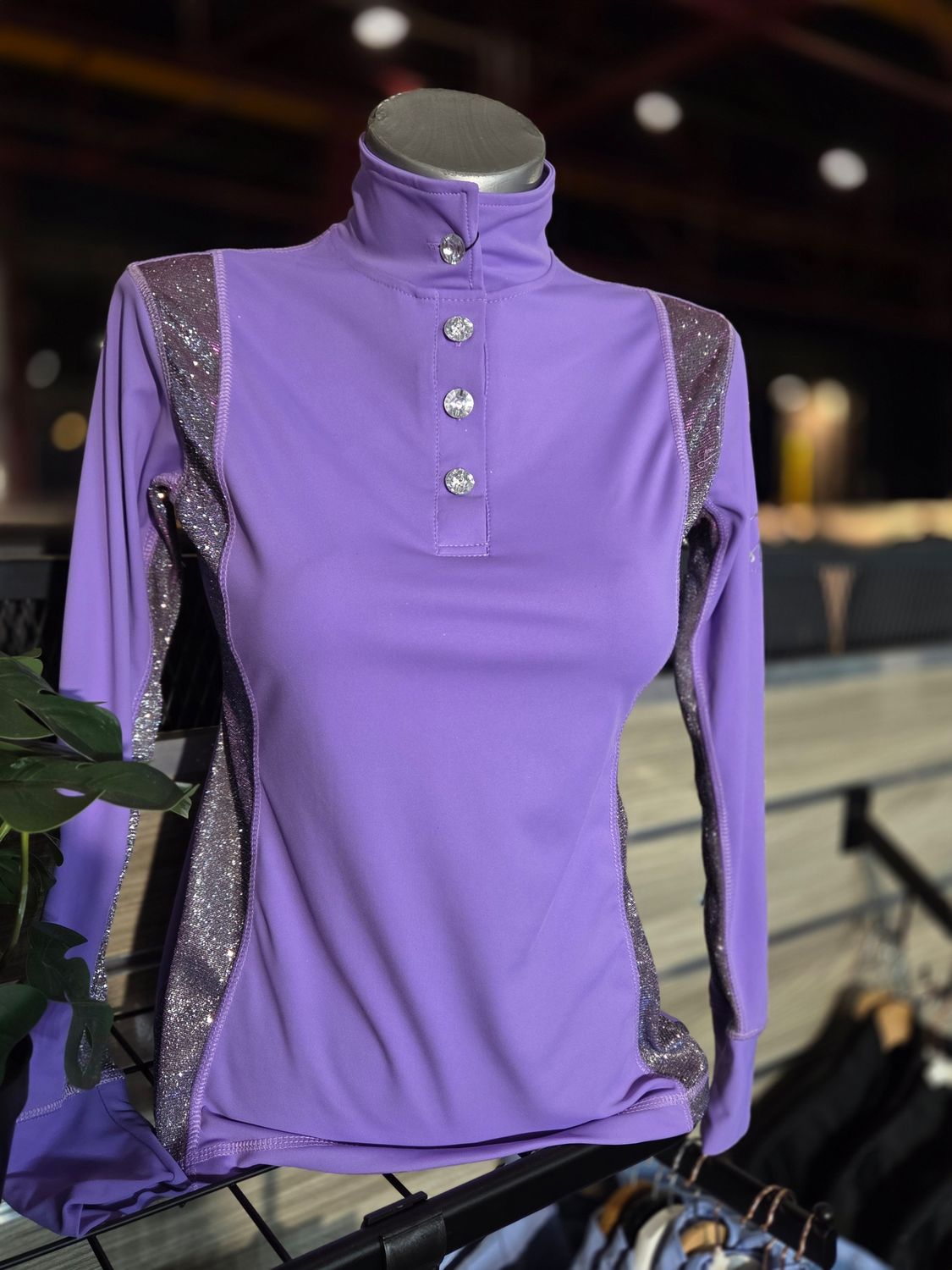 MbF Sparkle mesh longsleeve lilac