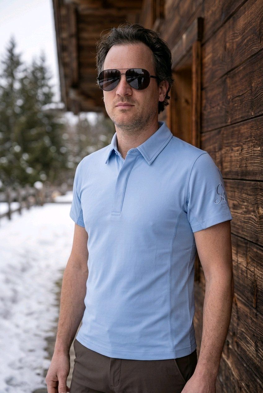 MbF Mesh shortsleeve lichtblauw 