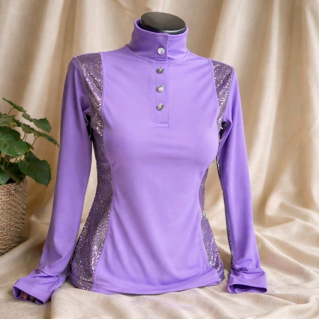 MbF Sparkle mesh longsleeve lilac
