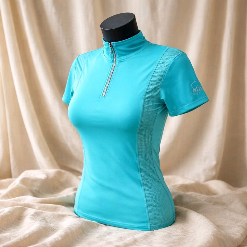 MbF Mesh Air zipper Turqouise 