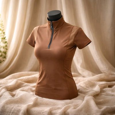 MbF Mesh Air short zipper Mocca