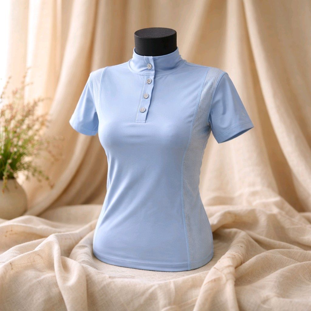 MbF Mesh Air shortsleeve lichtblauw