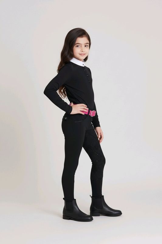 MbF Comfort breeches girls Zwart