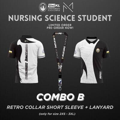 (COMBO) Retro Collar Short Sleeve + Lanyard