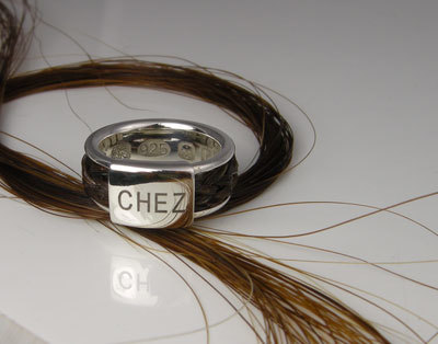 Chunky braided inlaid ring