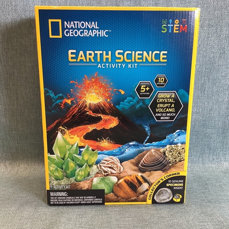National Geographic Earth Science Activity Kit with STEM Experiments