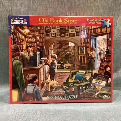 White Mountain &quot;Old Book Store&quot; 1000-PC Jigsaw Puzzle - RS3489