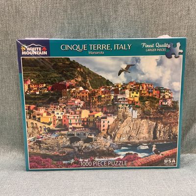 White Mountain &quot;Cinque Terre, Italy Manarola&quot; 1000-PC Jigsaw Puzzle - RS3490
