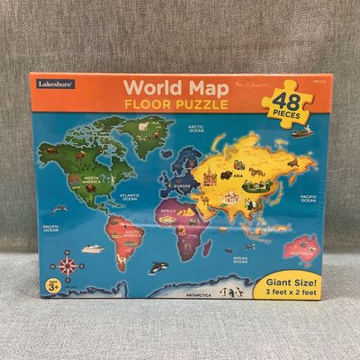 Lakeshore World Map Floor Puzzle - RS3508