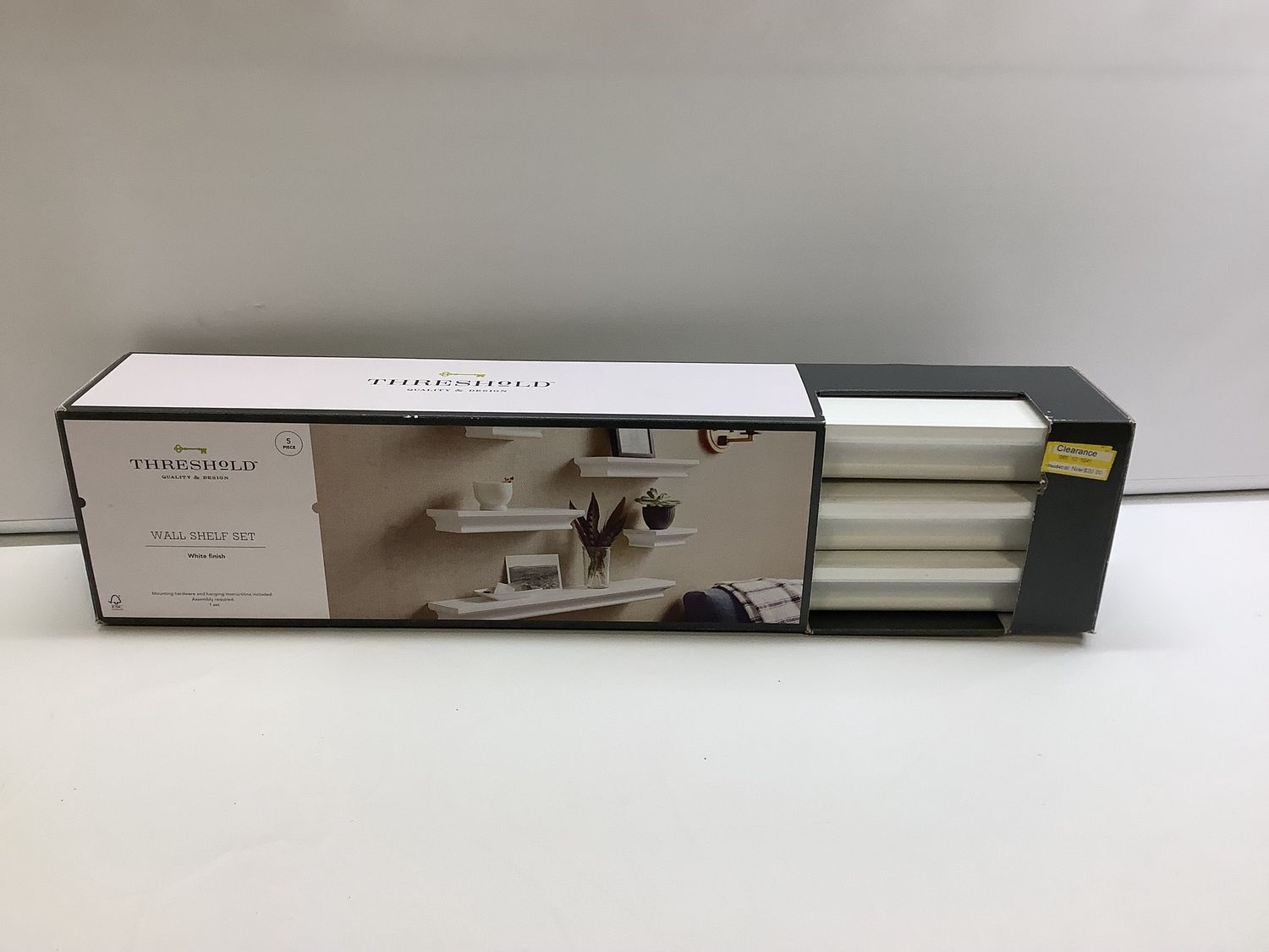Threshold Wall Shelf Set, White - RS4467