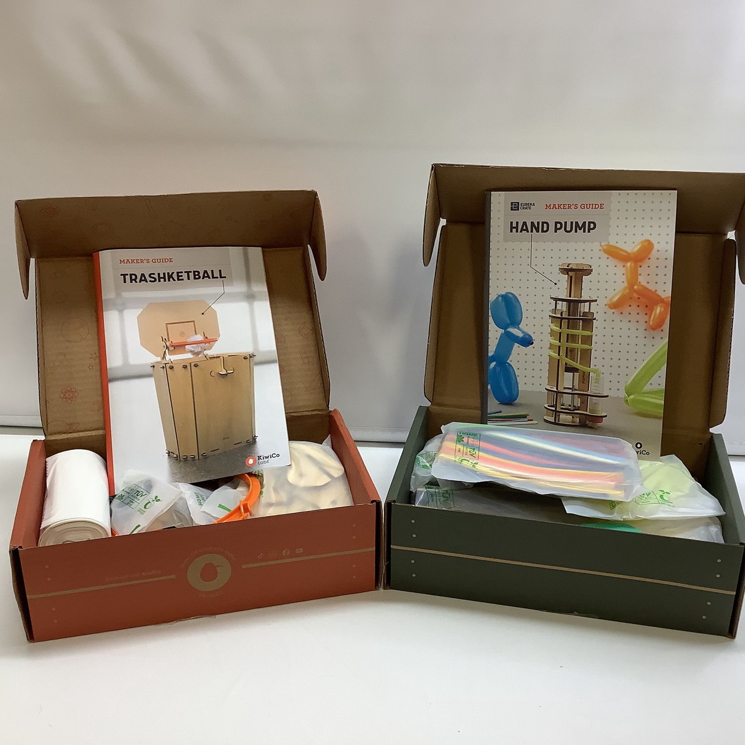 KiwiCo Eureka Crate 2 Kit Bundle - Trashketball &amp; Hand Pump (Ages 8+) - RS4507