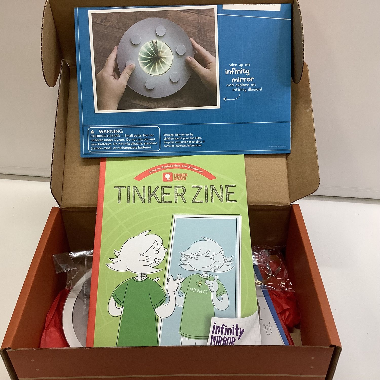 KiwiCo Tinker Infinity Mirror Kit (Ages 9-14) - RS4509