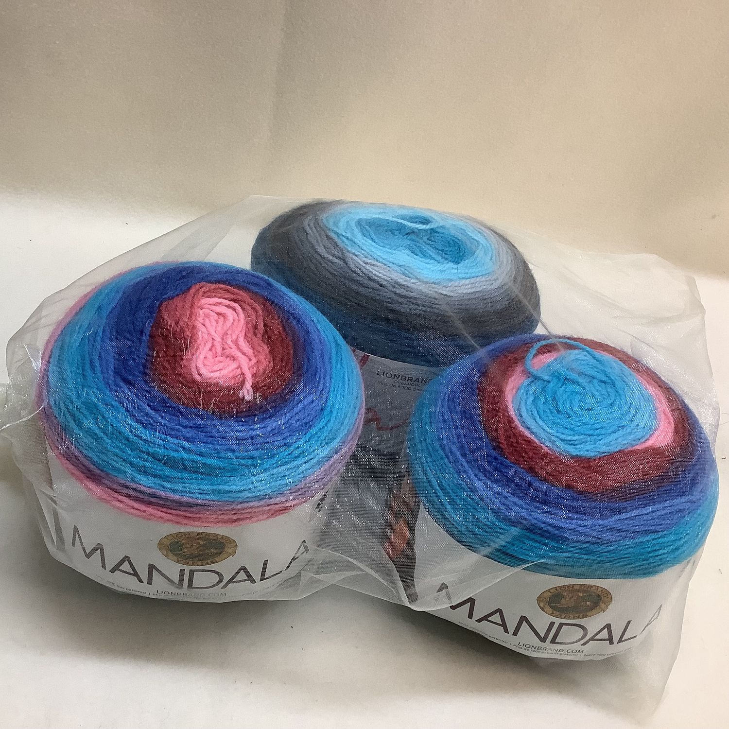 Lion Brand Yarns Mandala Gradient Yarn (3 Skeins), Colors: Spirit &amp; Phoenix - RS4624