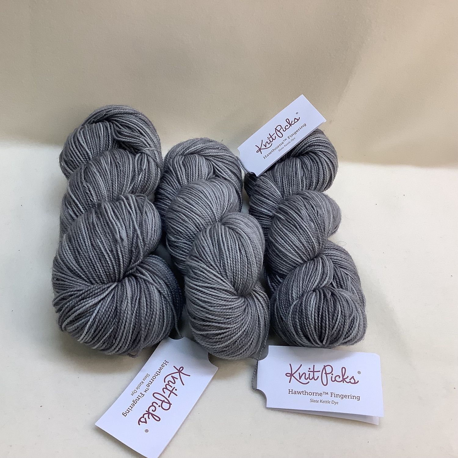 Knit Picks Hawthorne Fingering Yarn (3 Skeins), Color: Slate Kettle Dry - RS4625