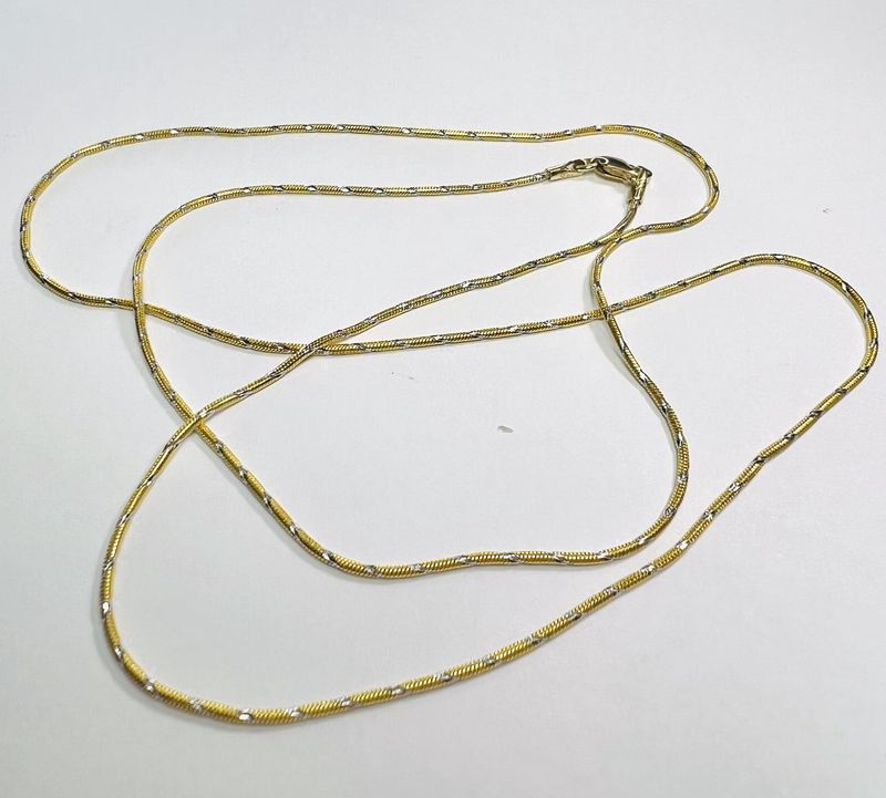14K Snake Two Tone 24&quot; Chain - RS4593