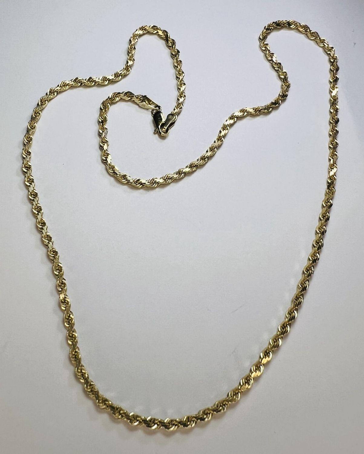 14K Gold Rope 20&quot; Chain - RS4596