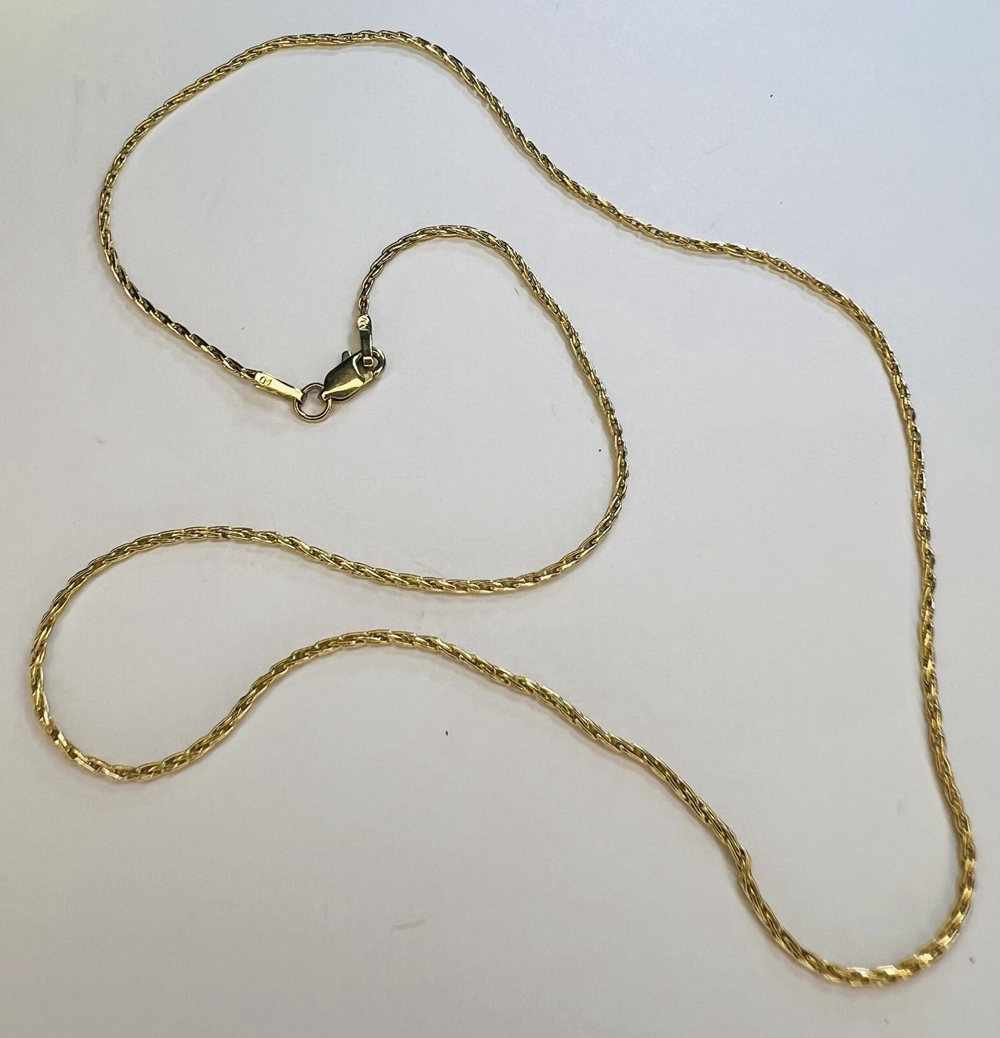 14K Gold Spiga 18&quot; Chain - RS4599