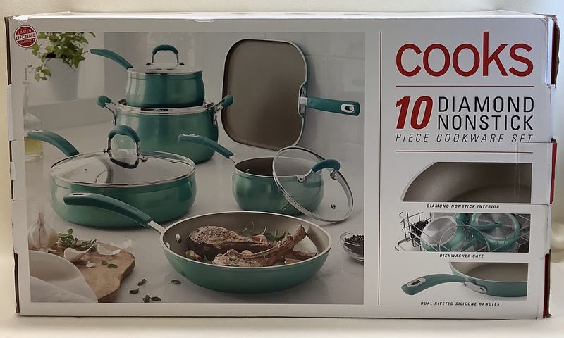 Cooks 10-PC Diamond Nonstick Cookware Set - RS4663
