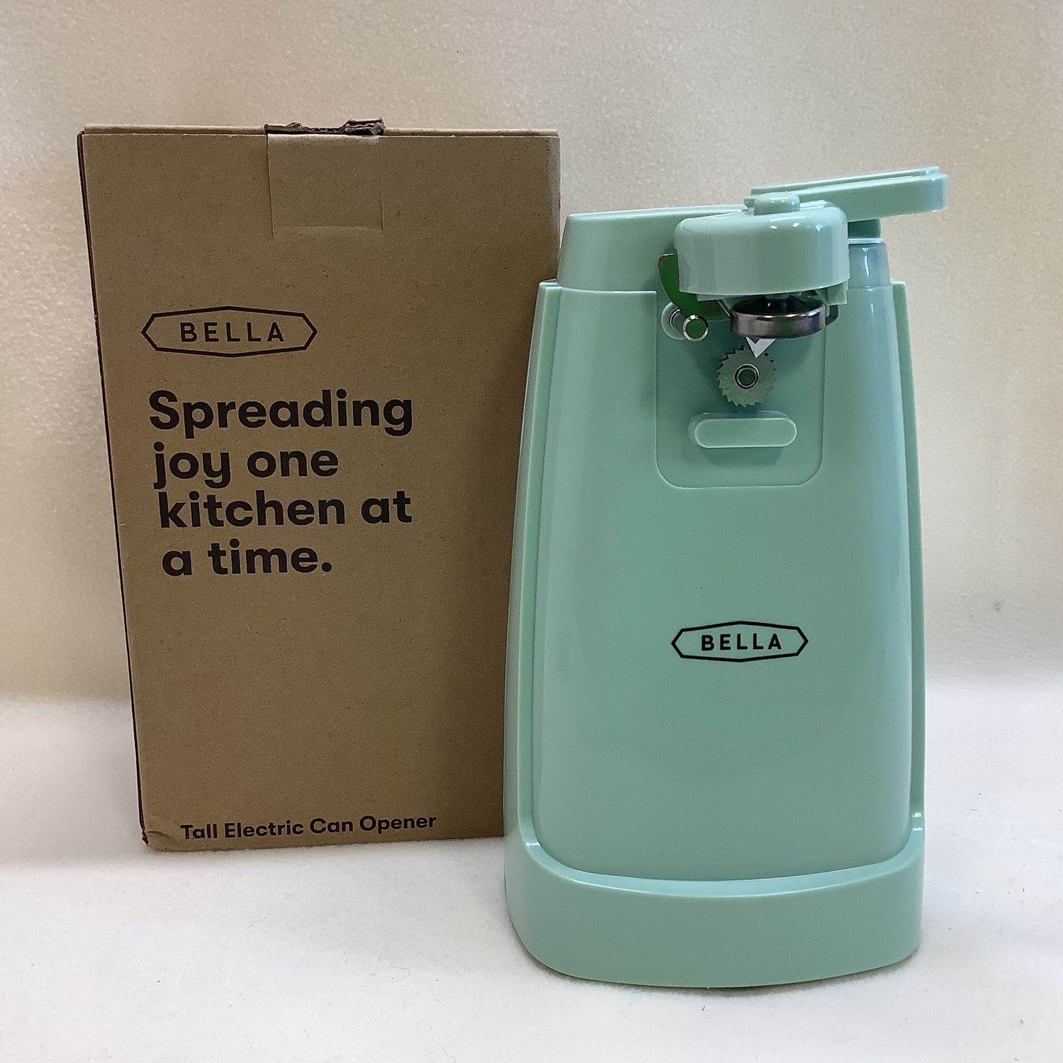 Bella Tall Electric Can Opener &amp; Knife Sharpener, Sage - RS4666