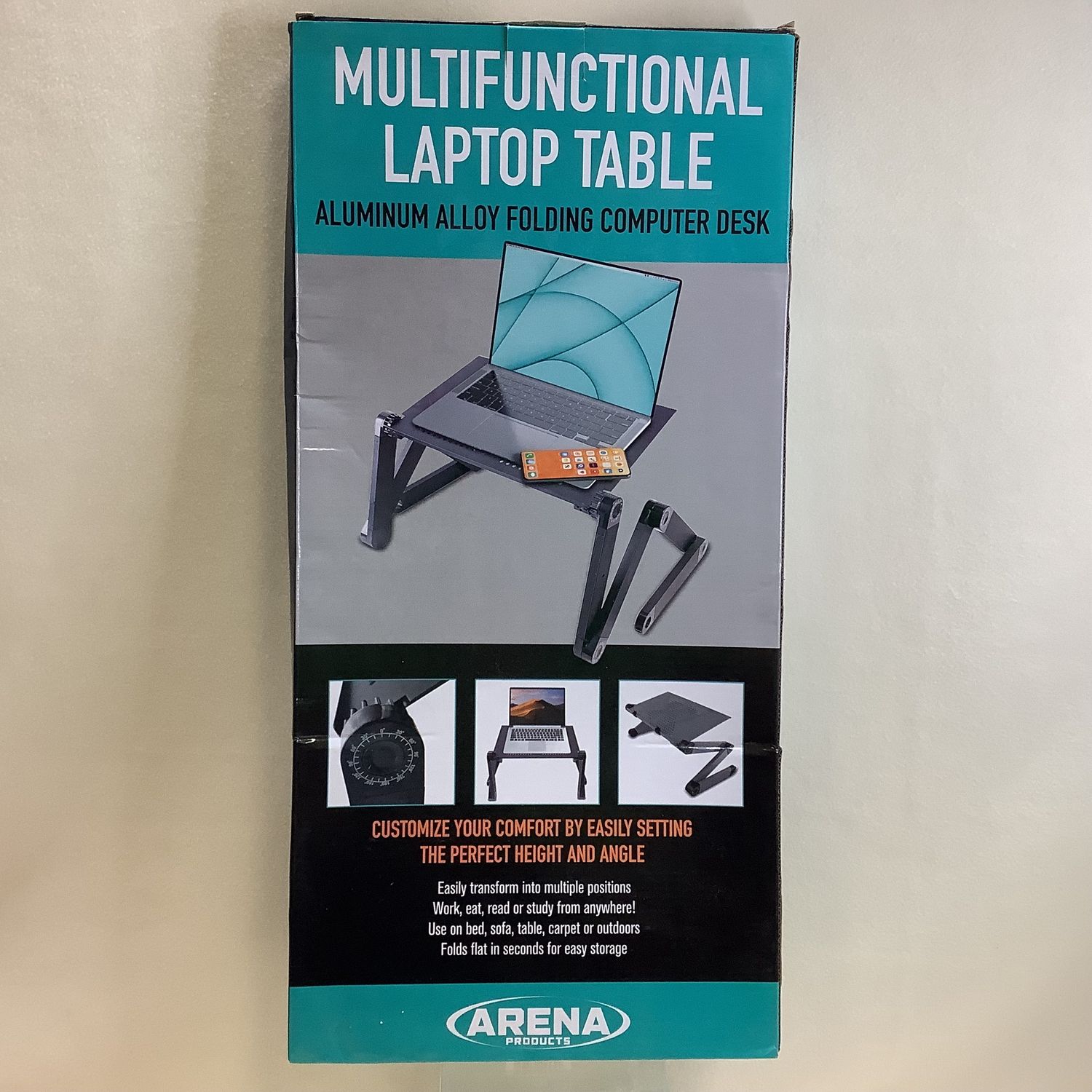 Arena Products Multifunctional, Foldable Laptop Table - RS4675