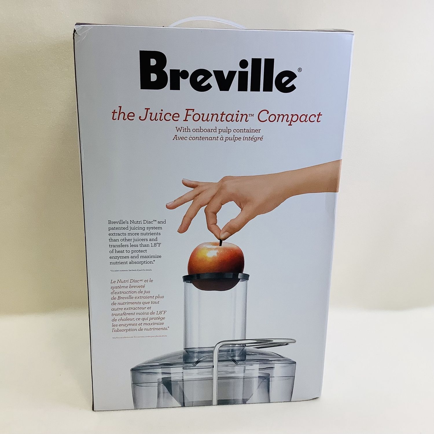 Breville the Juice Fountain Compact Juicer, Model BJE200XL, Silver - RS4698