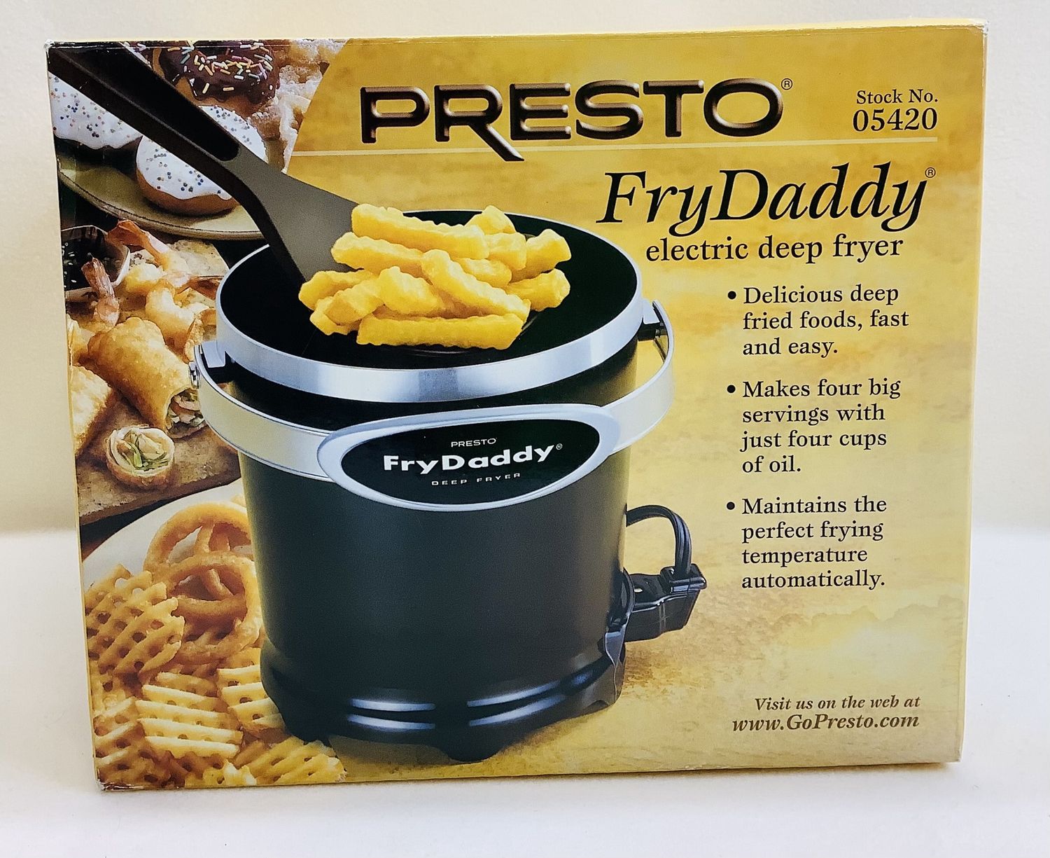 Presto Fry Daddy Electric Deep Fryer, Black - RS4701