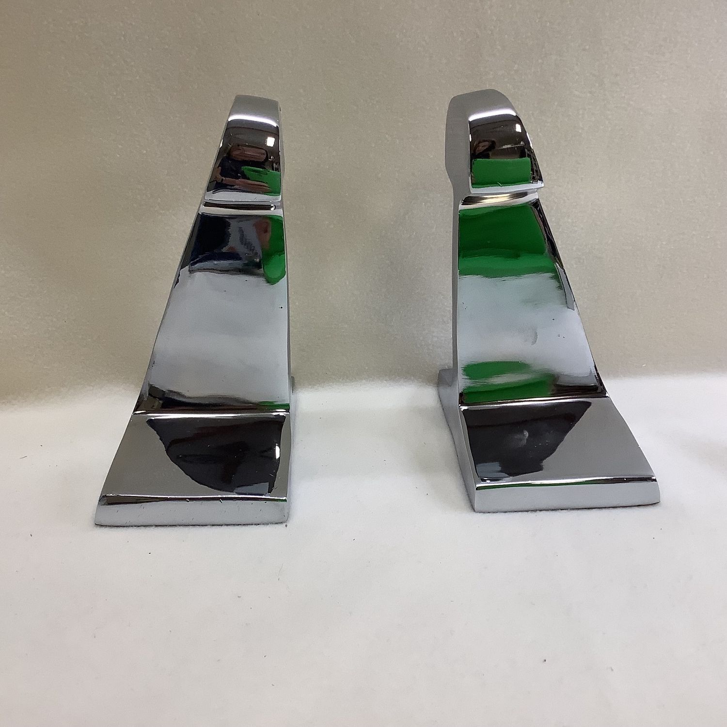 Chrome I-Beam Bookends - RS4715
