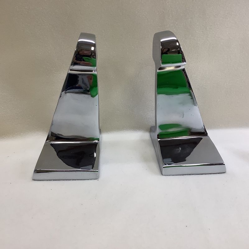 Chrome I-Beam Bookends - RS4715