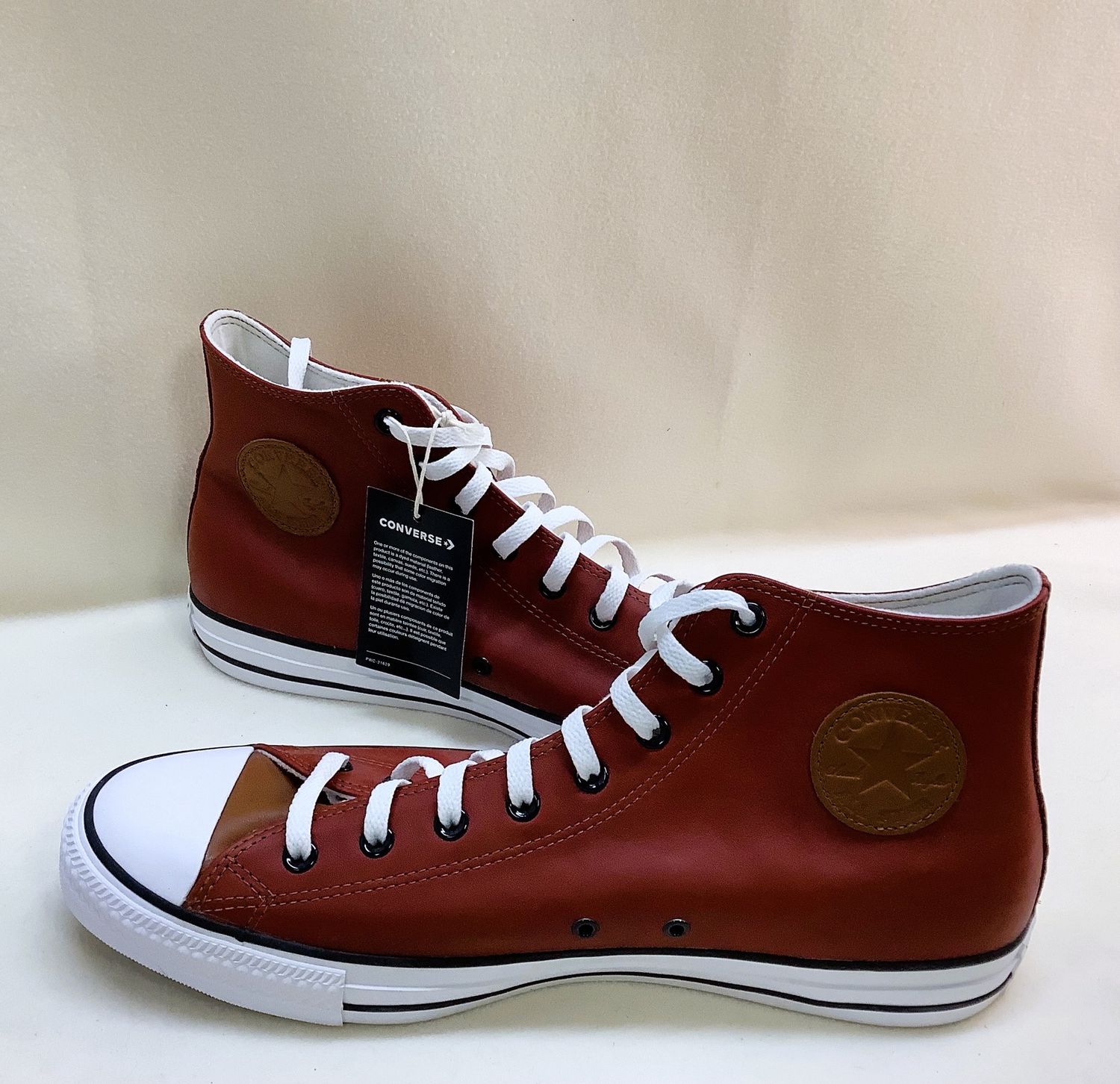 Converse Leather Chuck Taylor High Top Sneakers (Men&#39;s Size 14) - CL1983