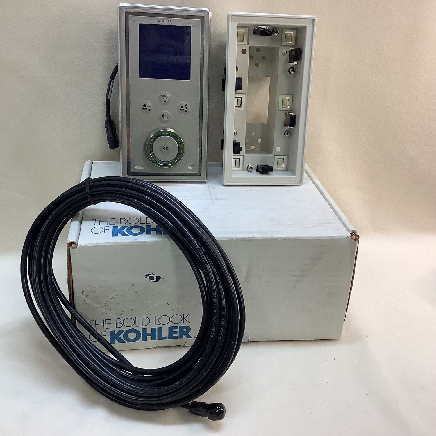 Koehler DTV Prompt Digital Shower Interface, Satin Nickel w/Polished Nickel Surface - RS4744