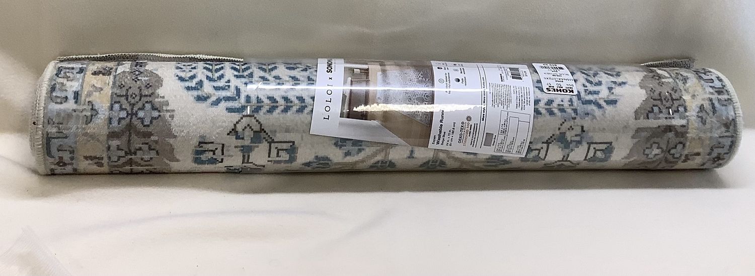 Loloi X Sonoma Good for Life Espen 2&#39; x 6&#39; Washable Runner, Beige Blue - RS4758