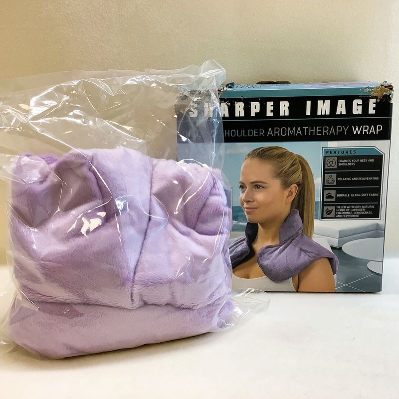Sharper Image Neck &amp; Shoulder Aroma Therapy Plush Wrap - RS4774