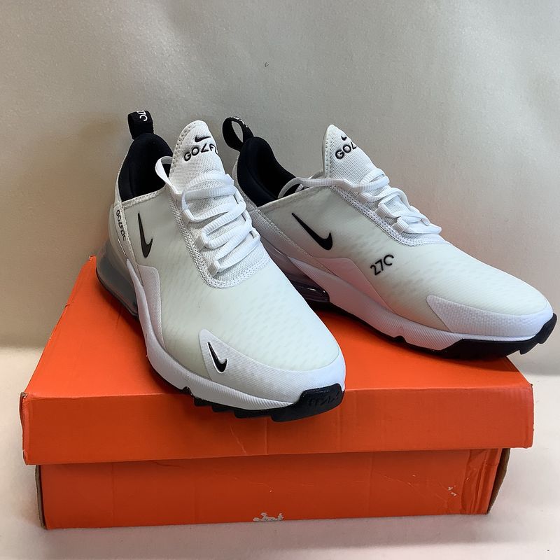Nike Air Max 270 G Golf White Black Pure Platinum CK6483 102 (Size 8.5Men/10 Women) - CL1987