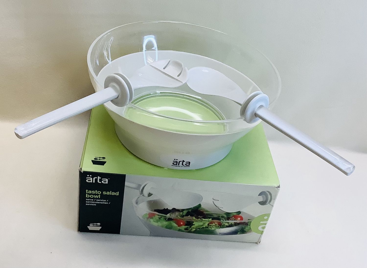 Arta Tasto Salad Bowl w/Serving Fork &amp; Spoon - RS4791