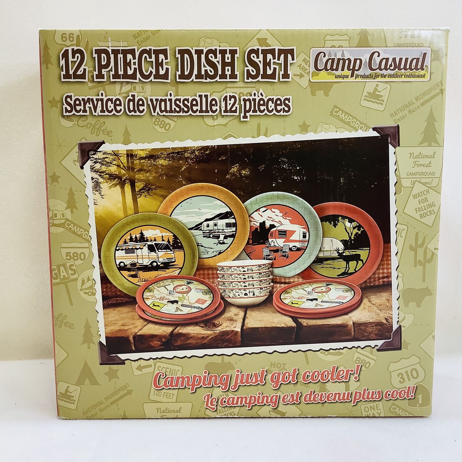 Camp Casual 12-PC Melamine Dish Set - RS4802