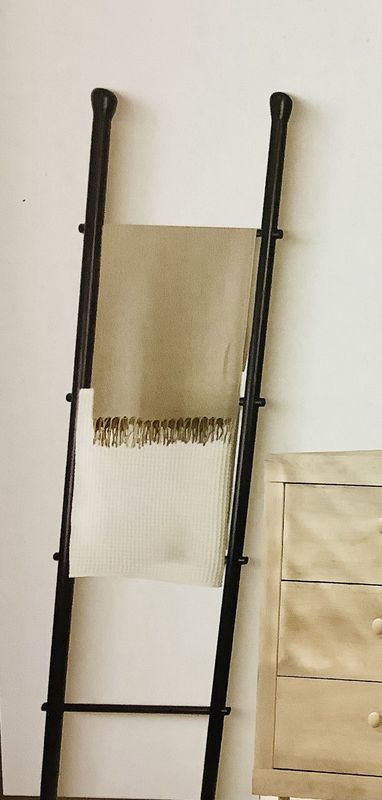 Belle Madison Decorative Wooden Ladder, Black - RS4785