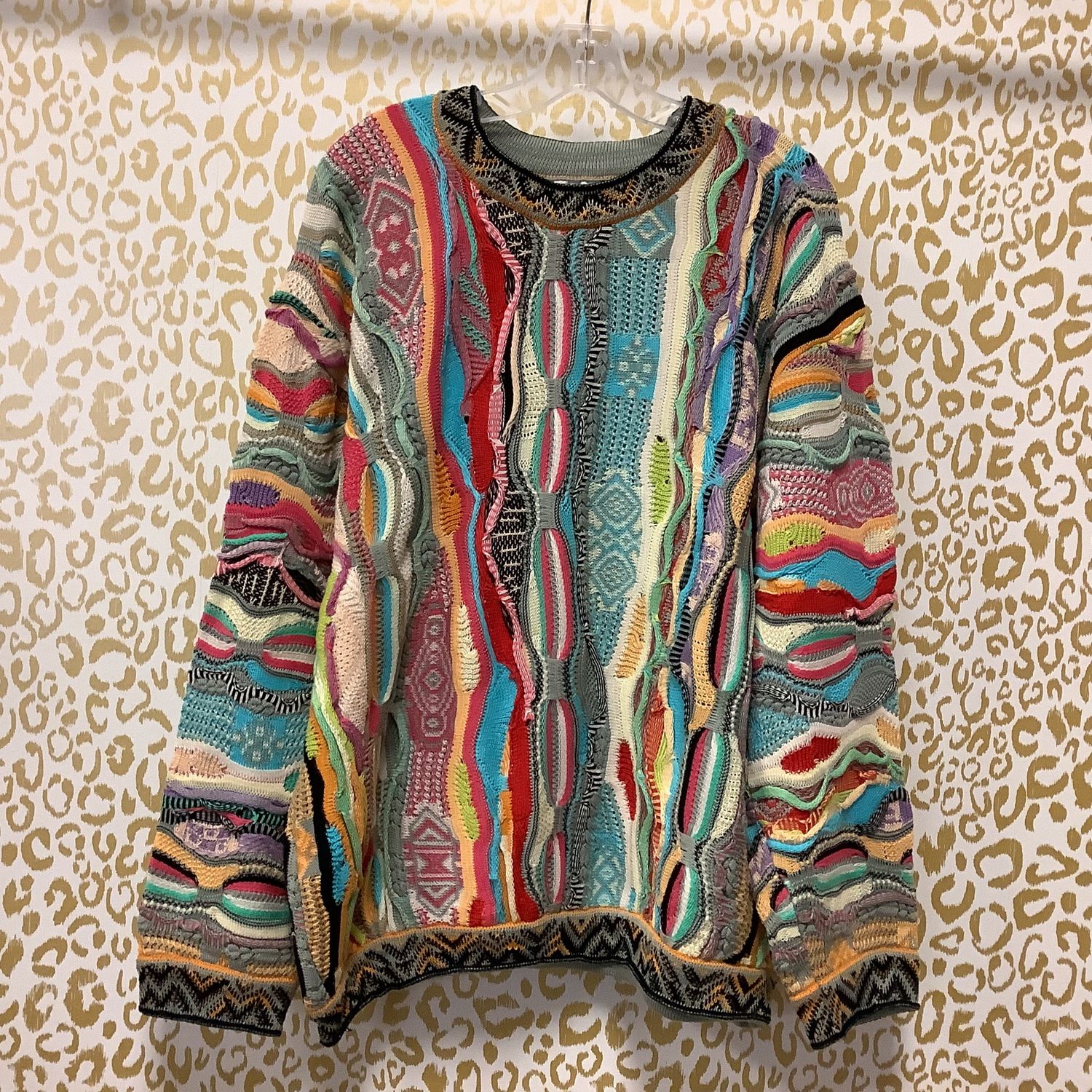 Coogi Knit Abstract Sweater 2 (Men&#39;s Size XL) - CL1995