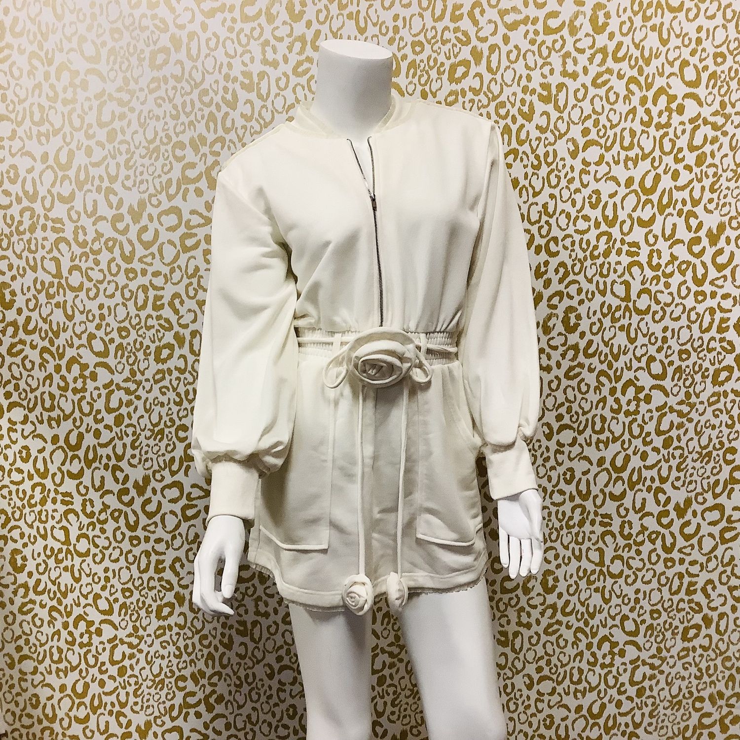 For Love &amp; Lemons Ron Mini Dress, Ivory (Women&#39;s Size XS) - CL1992