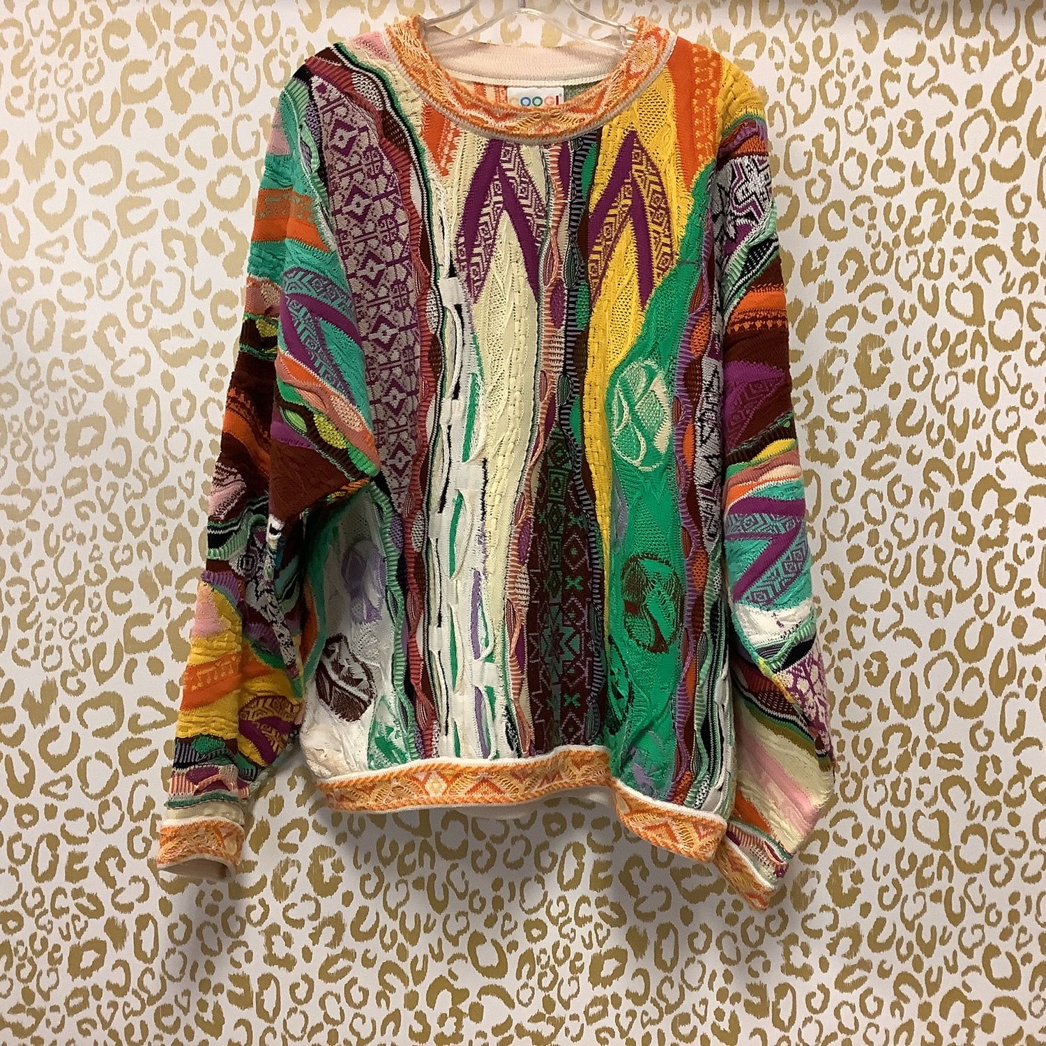 Coogi Knit Abstract Sweater (Men&#39;s Size XL) - CL1994