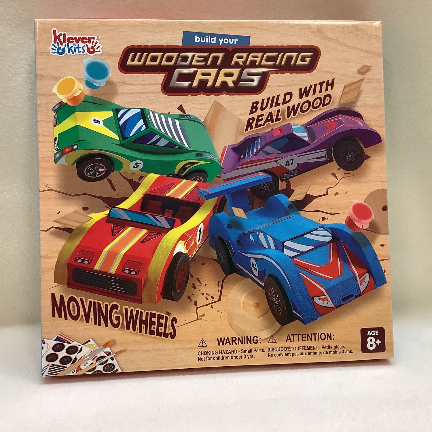 Build Your Wooden Racing Cars (Ages 8+) - RS4819