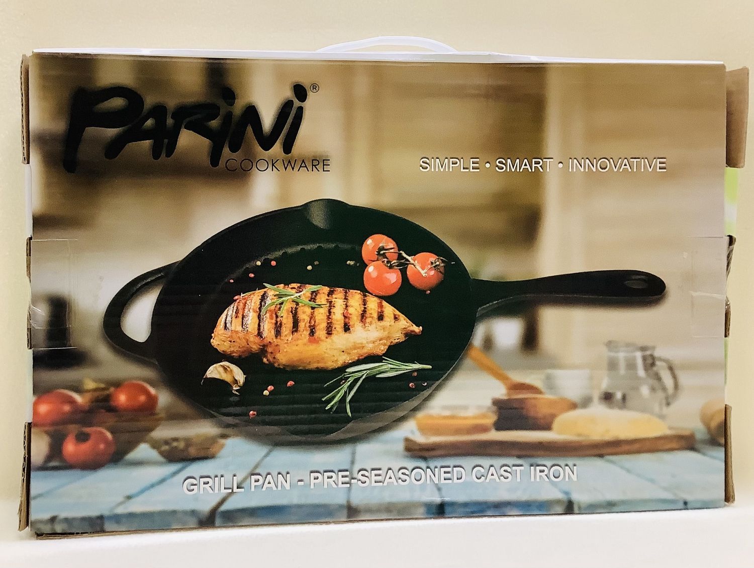 Parini Pre-Seasoned Cast Iron 10&quot; Grill Pan - RS4817