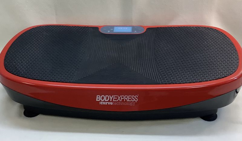 Tony Little Body Express Ultrathin Vibration Platform w/Curve Technology, Red - RS4838