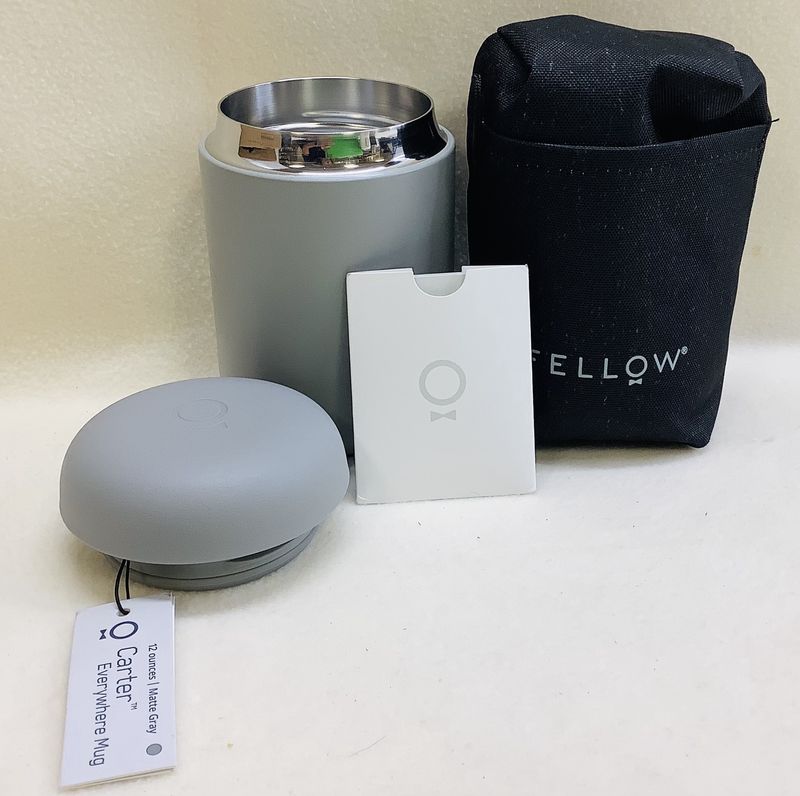 Fellow 12 oz. Carter Wide Mouth Travel Mug, Matte Grey - RS4845