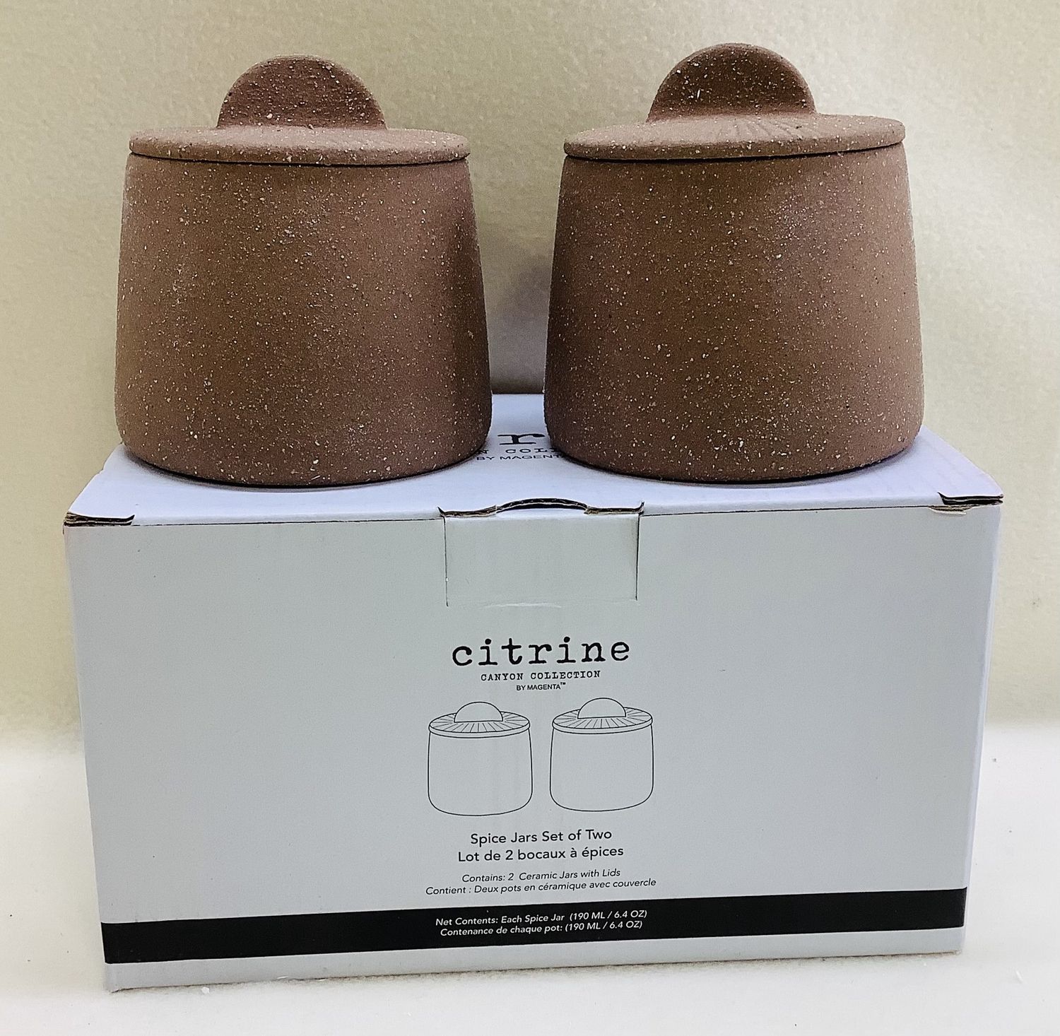 Citrine Canyon Collection by Magenta Spice Jars (Set of 2) - RS4849