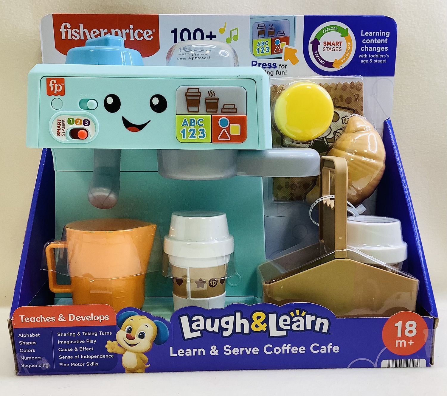 Fisher-Price Laugh &amp; Learn &quot;Learn &amp; Serve Coffee Cafe&quot; (Ages 18+M) - RS4858