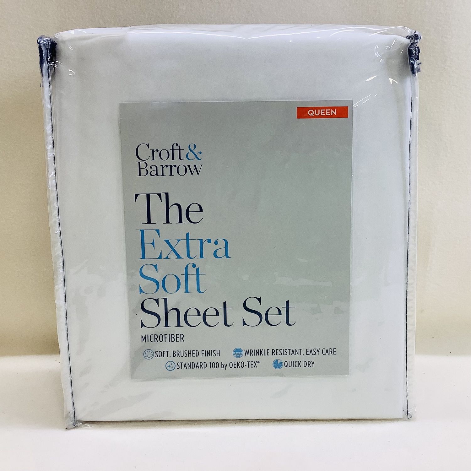 Croft &amp; Barrow Queen Sheet Set, White - RS4861